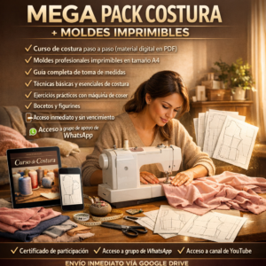 Costura desde Cero y Moldes Listos para Imprimir